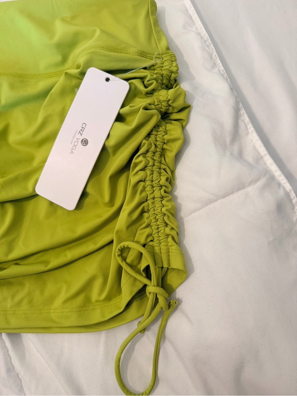 High Rise Ruched Swim Skirt Adjustable Side - Picture 3 of 7
